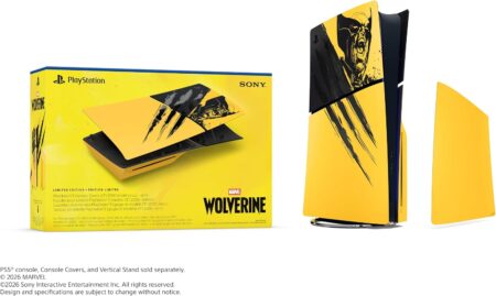 PlayStation 5 Slim Console Covers – Marvel’s Wolverine Battle Yellow Limited Edition